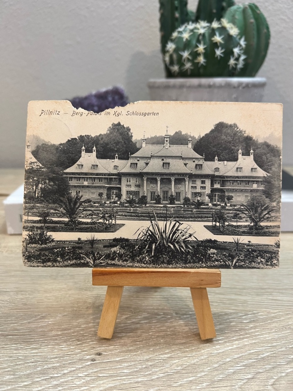 Antique Pillnitz Berg Palais Dresden Germany Posted German Postcard
